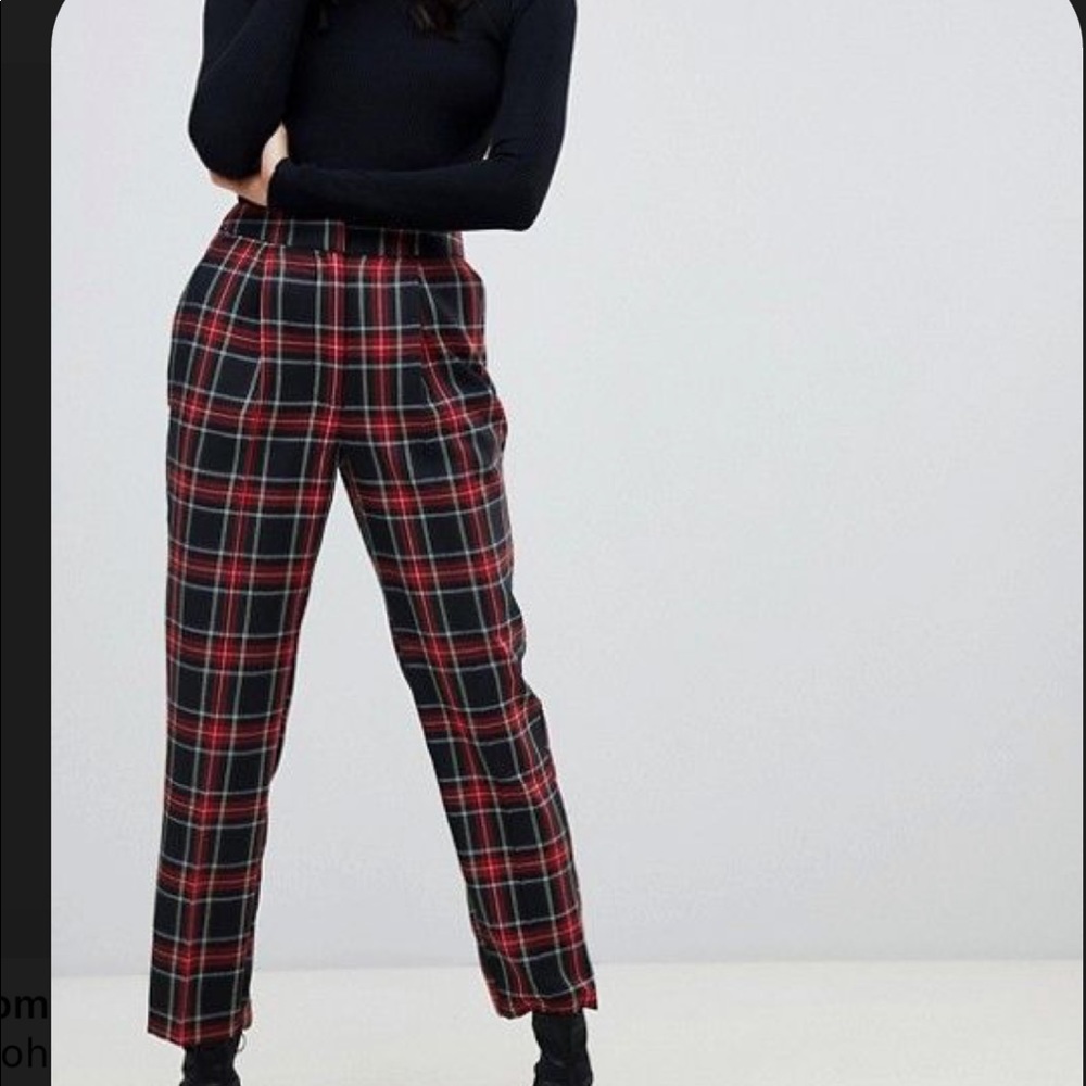 Chaps Green and Plaid Pants